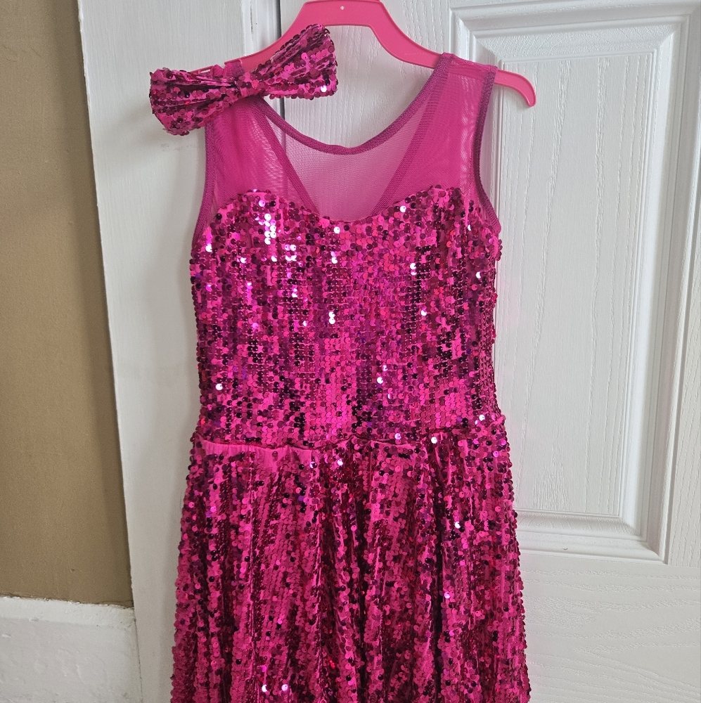 Sparkling Pink Sequin Dress